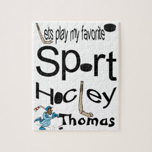 Puzzles Spielen wir unseren Lieblings-Sporthockey