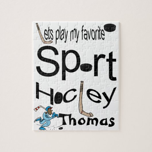 Puzzles Spielen wir unseren Lieblings-Sporthockey (Vertikal)