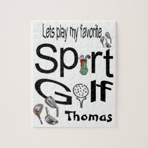 Puzzles Spielen wir unseren Lieblingssport Golf
