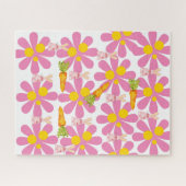Puzzles Spring Carrots Bunny Rabbit Floral (Horizontal)