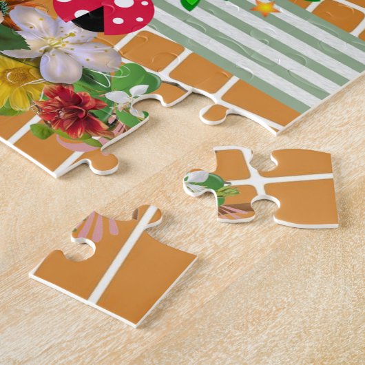 Puzzles Streifen Blume (Seite)