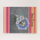 Puzzles Streifen Blumenoppossum (Horizontal)