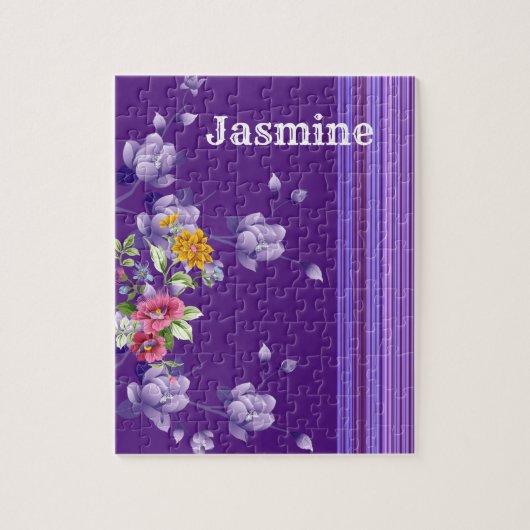 Puzzles Streifen Lila (Vertikal)