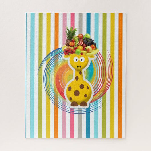 Puzzles Stripe Giraffe Frucht (Vertikal)