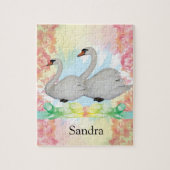 Puzzles Swan Floral (Vertikal)