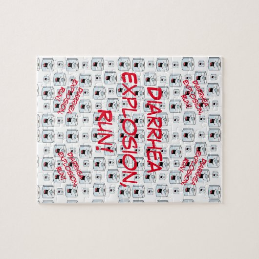 Puzzles Toilet Paper Durchfall Explosion laufen (Horizontal)