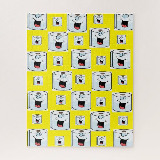 Puzzles Toilettenpapier gelb (Vertikal)