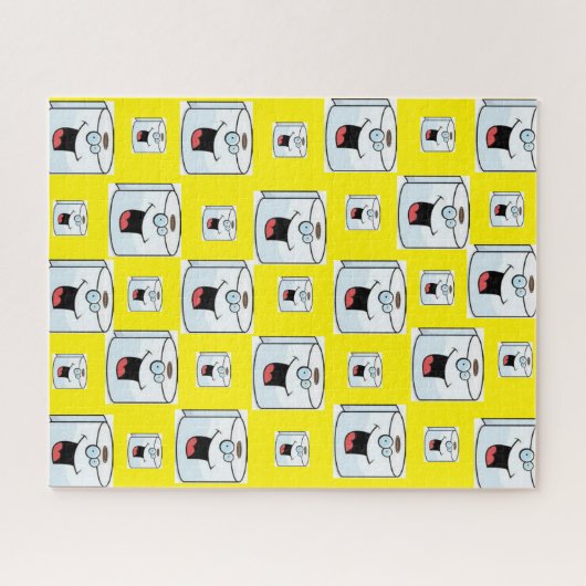 Puzzles Toilettenpapier gelb (Horizontal)
