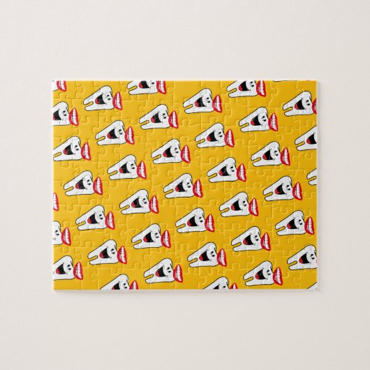 Puzzles Tooth Mouth Lips Zahnarzt (Horizontal)