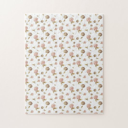 Puzzles, Viktorianisch rosa Rosenblätter, Bläschen Puzzle (Vertikal)