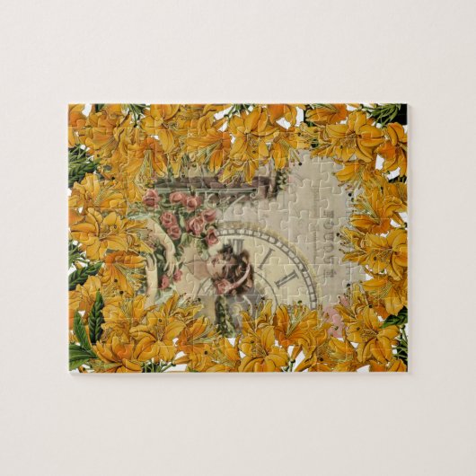 Puzzles Viktorianische Blume (Horizontal)