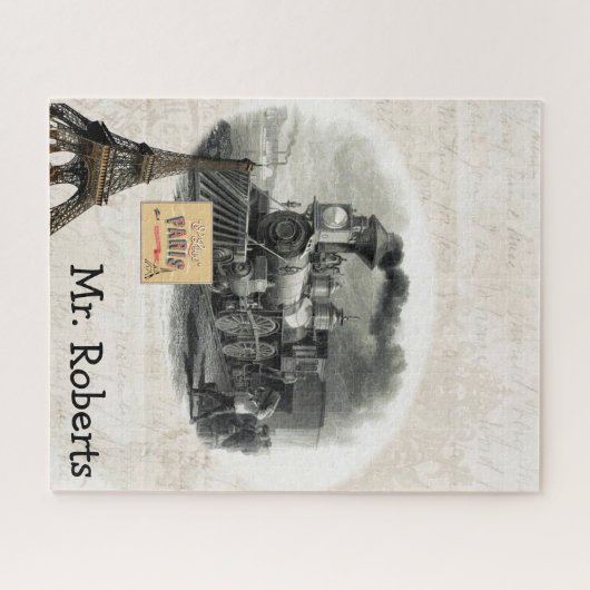 Puzzles Vintag Trains Paris Frankreich (Horizontal)