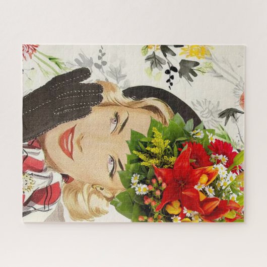 Puzzles, Vintage Frau Puzzle (Horizontal)