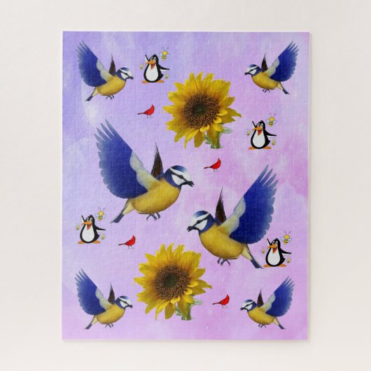 Puzzles Vögel Pinguin (Vertikal)
