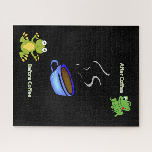 Puzzles vor dem Coffee Frogs (Horizontal)