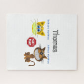 Puzzles vor und nach Kaffeekatzen keine Panik (Horizontal)