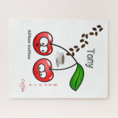 Puzzles vor und nach Kaffeekirschen (Horizontal)