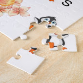 Puzzles Weiße Pinguine Blume (Seite)