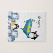 Puzzles Weiße und schwarze Pinguin Gelbe Enten Bad (Horizontal)