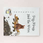 Puzzles White Fox Mouse Worm (Horizontal)