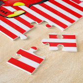 Puzzles White Red Stripe Clown Popcorn (Seite)