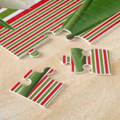 Puzzles White Tulips Rote und weiße Streifen (Seite)