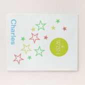 Puzzles wollen farbenfrohe Sterne (Horizontal)