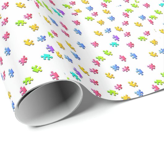 Puzzlespieces Wrapping Paper Geschenkpapier (Rolleneckpunkt)