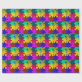 Puzzlespieces Wrapping Paper Geschenkpapier (Flach)