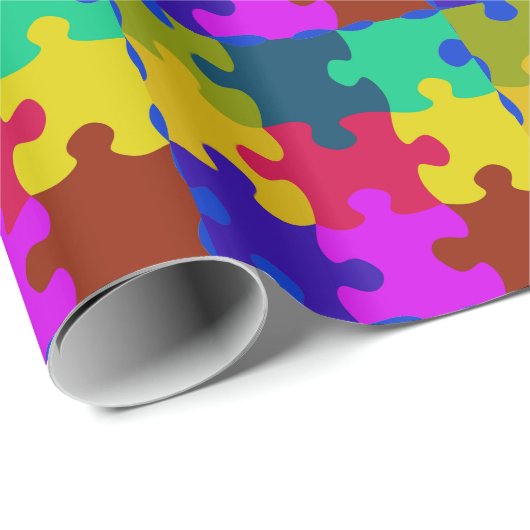 Puzzlespieces Wrapping Paper Geschenkpapier (Rolleneckpunkt)