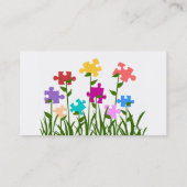 Puzzlespiel bessert Garten-Visitenkarten aus Visitenkarte (Rückseite)