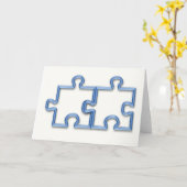 Puzzlespiel bessert Gruß-Karte aus Karte (Gelbe Blume)