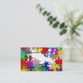 Puzzlespiel bessert Visitenkarte aus (Stehend Vorderseite)