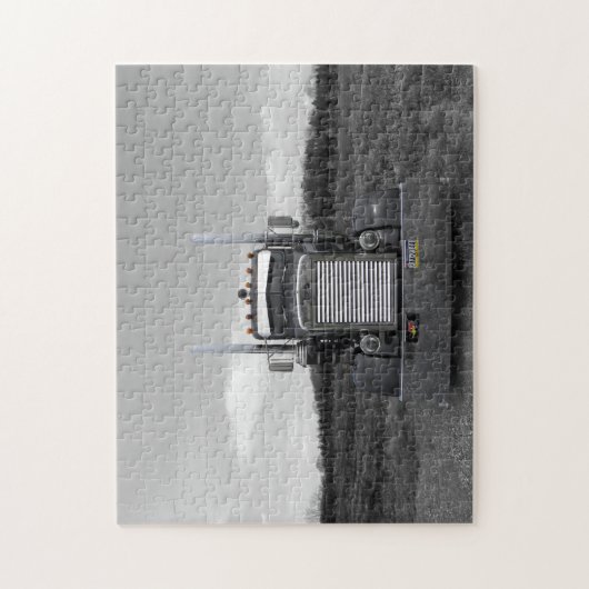 Puzzlespiel der Peterbilt Nadel-Nasen-b/w Puzzle (Vertikal)