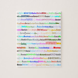 Puzzlespiel des Boston-Text-Entwurfs-II Puzzle