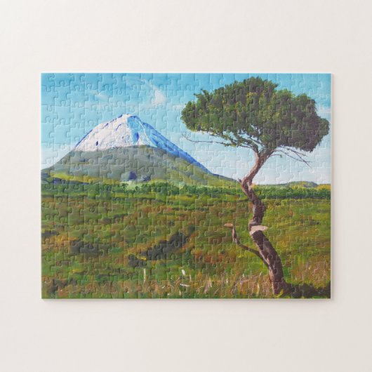 Puzzlespiel-einsamer Baum in den Azoren Puzzle (Horizontal)