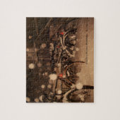 Puzzlespiel: Fahrräder im Schnee Puzzle (Vertikal)