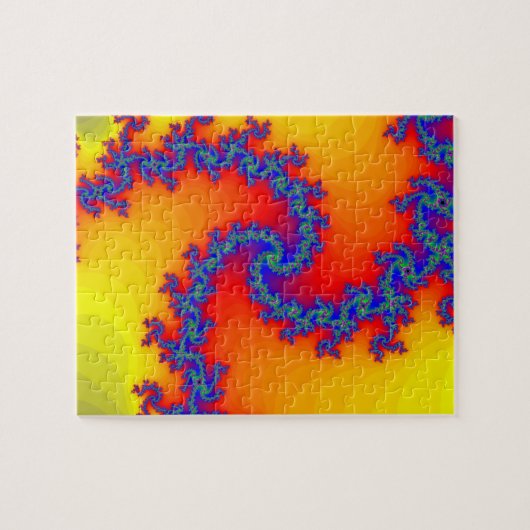 Puzzlespiel: Gewundenes Fraktal Design Puzzle (Horizontal)