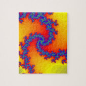 Puzzlespiel: Gewundenes Fraktal Design Puzzle (Vertikal)