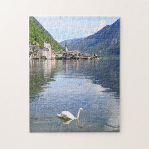 Puzzlespiel Hallstatt Stadt und See von Österreich Puzzle