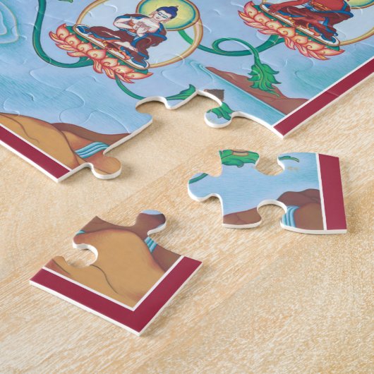 PUZZLESPIEL im ZINN - 8 Medizin-Buddhas-Heilende Puzzle (Seite)