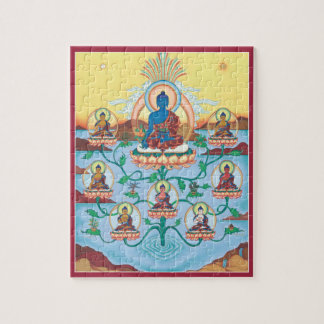 PUZZLESPIEL im ZINN - 8 Medizin-Buddhas-Heilende Puzzle