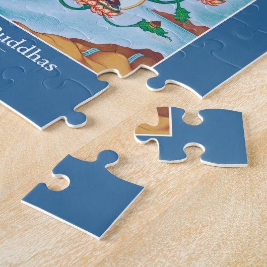 PUZZLESPIEL im ZINN - 8 Medizin-Buddhas-Heilende Puzzle (Seite)