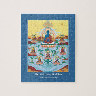 PUZZLESPIEL im ZINN - 8 Medizin-Buddhas-Heilende Puzzle