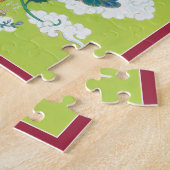 PUZZLESPIEL IM ZINN - grünes Tara - Mutter von Puzzle (Seite)