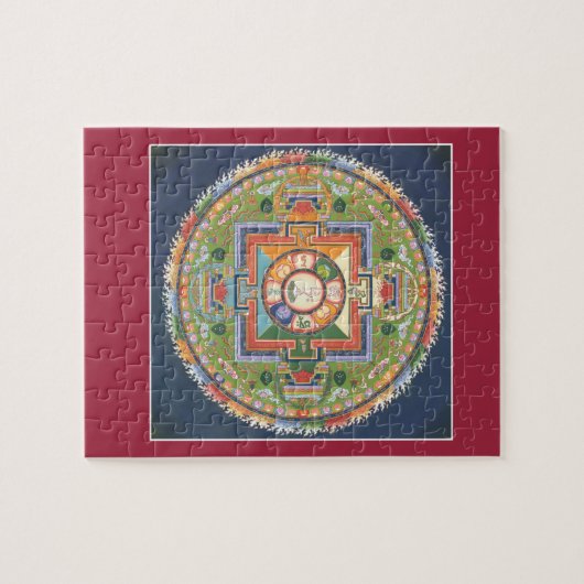 PUZZLESPIEL IM ZINN - Mandala Buddha des Mitleids Puzzle (Horizontal)