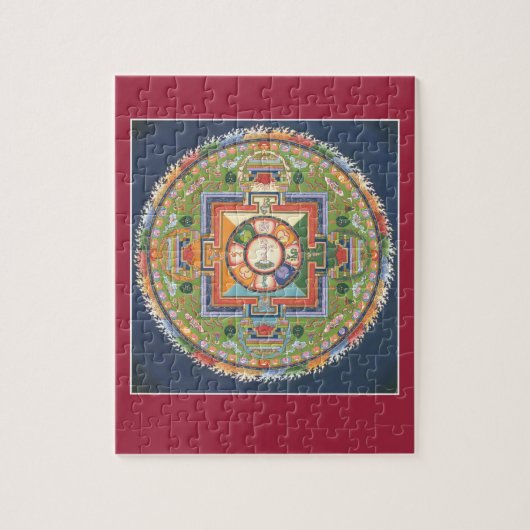 PUZZLESPIEL IM ZINN - Mandala Buddha des Mitleids Puzzle (Vertikal)