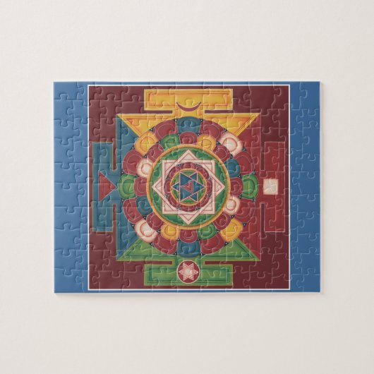 PUZZLESPIEL IM ZINN - Mandala der 5 Elemente Puzzle (Horizontal)