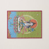PUZZLESPIEL IM ZINN - weißes Tara - Buddha der Puzzle (Horizontal)