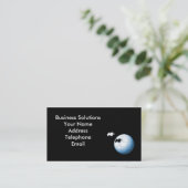 Puzzlespiel in der Kugel-Form mit vermisstem Stück Visitenkarte (Stehend Vorderseite)